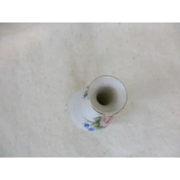 Bud Vase Hand Painted Floral Vase Incense holder Raised Rose bud Occupied Japan - Picture 5 of 7